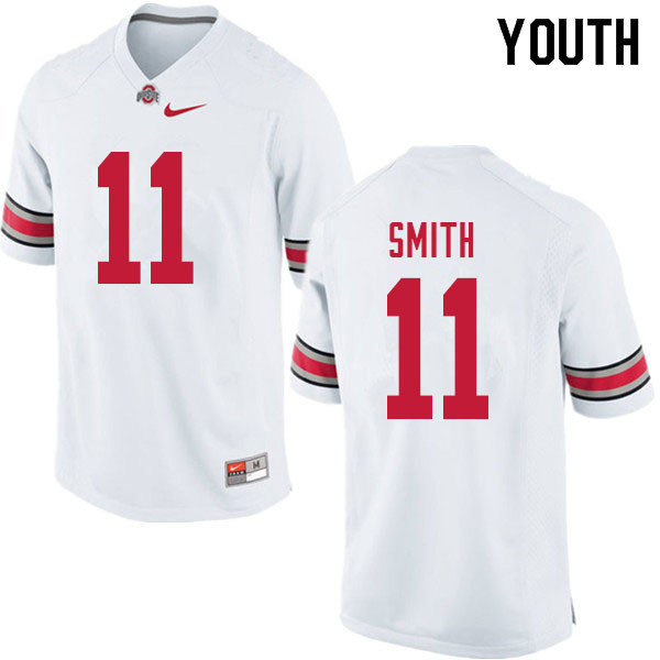 Ohio State Buckeyes Tyreke Smith Youth #11 White Authentic Stitched College Football Jersey